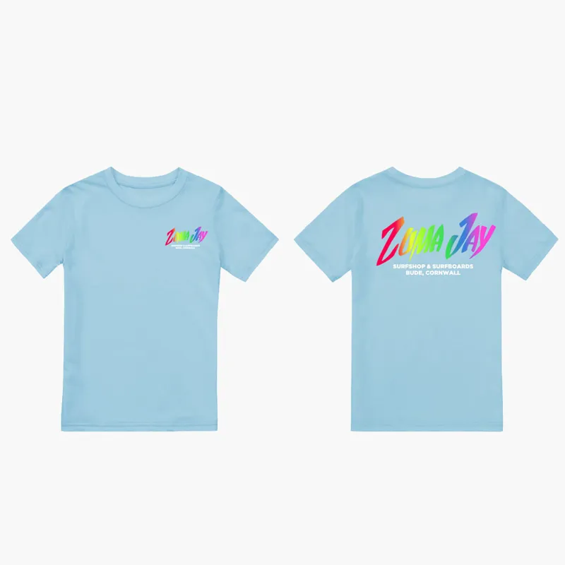 Zuma Jay Junior Heritage T-Shirt Sky Blue